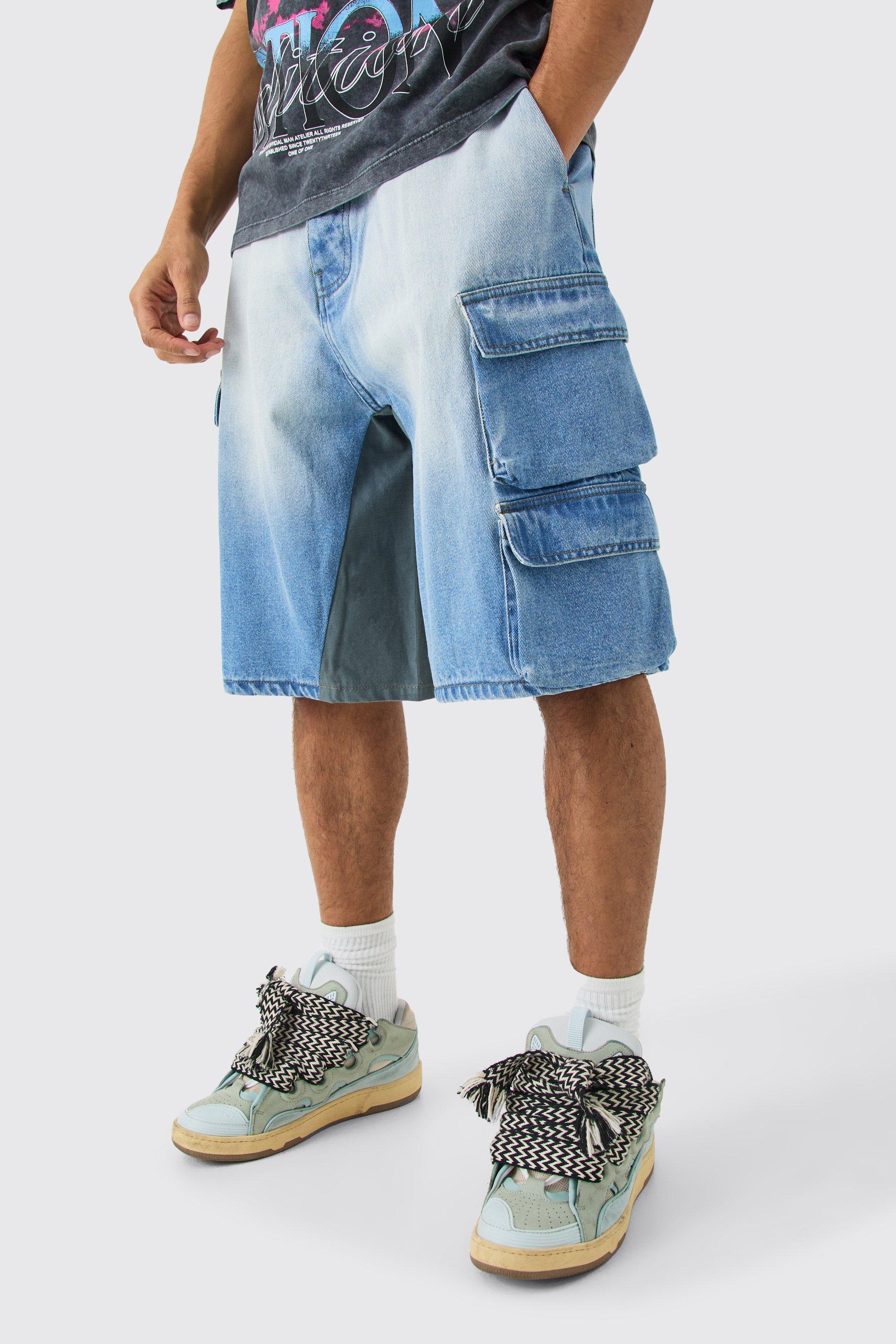 【BAON】[unisex] Esor Parachute Banding Bermuda Pants Shop 2024 Unisex Streetwear Parachute Pants - Anti-wrinkle